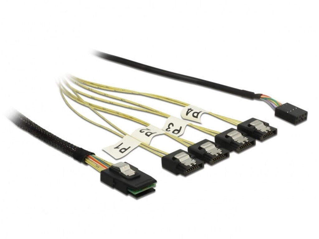 DeLOCK 85674 Serial Attached SCSI (SAS)-kabel 0,5 m 6 Gbit/sek.