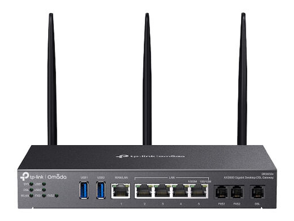 TP-Link Omada AX3000 wireless router Gigabit Ethernet Dual-band (2.4 GHz / 5 GHz) Black