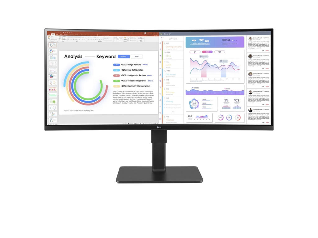 LG 34BQ77QB-B computerskærm 86,4 cm (34") 3440 x 1440 pixel UltraWide Quad HD LED Sort