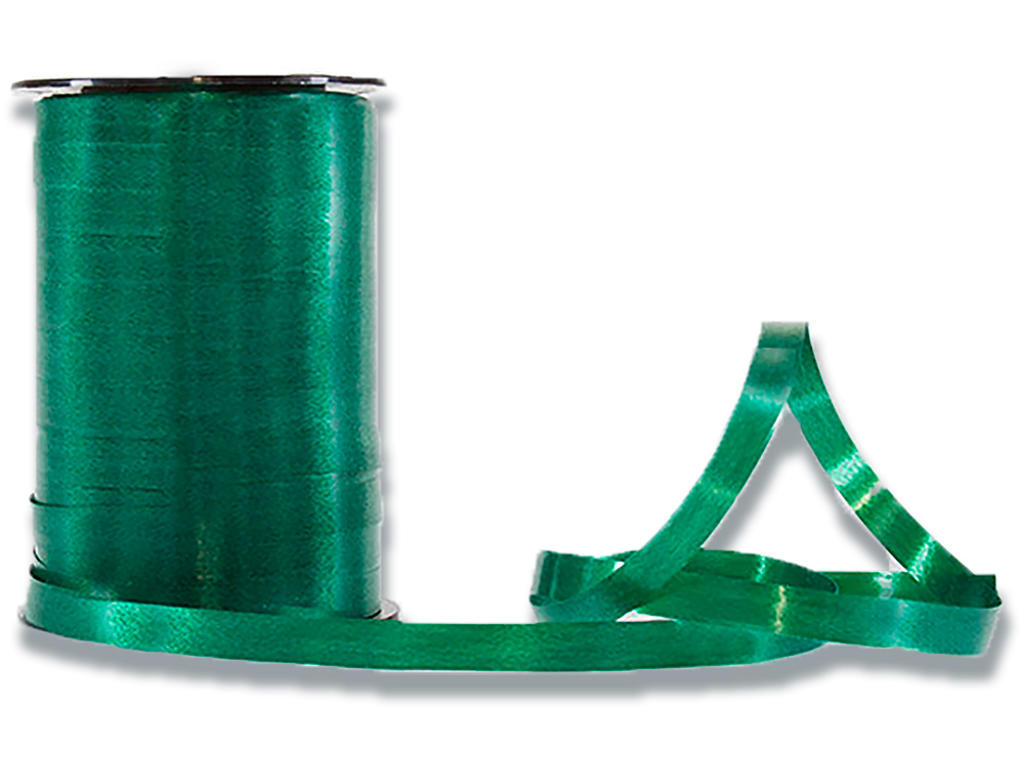 Gavebånd, PP, 10mm x 250m, Mørkegrøn, Roliba Poly Glat 