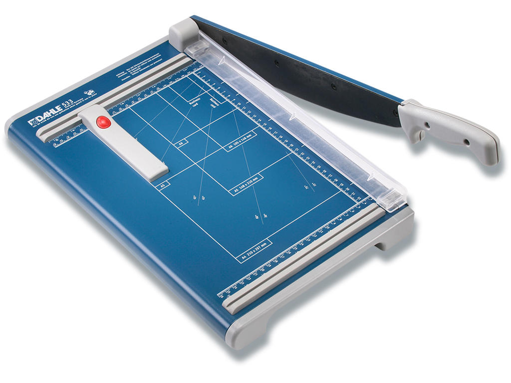 Skæremaskine, Med kniv, A4, 13 ark, Dahle 533