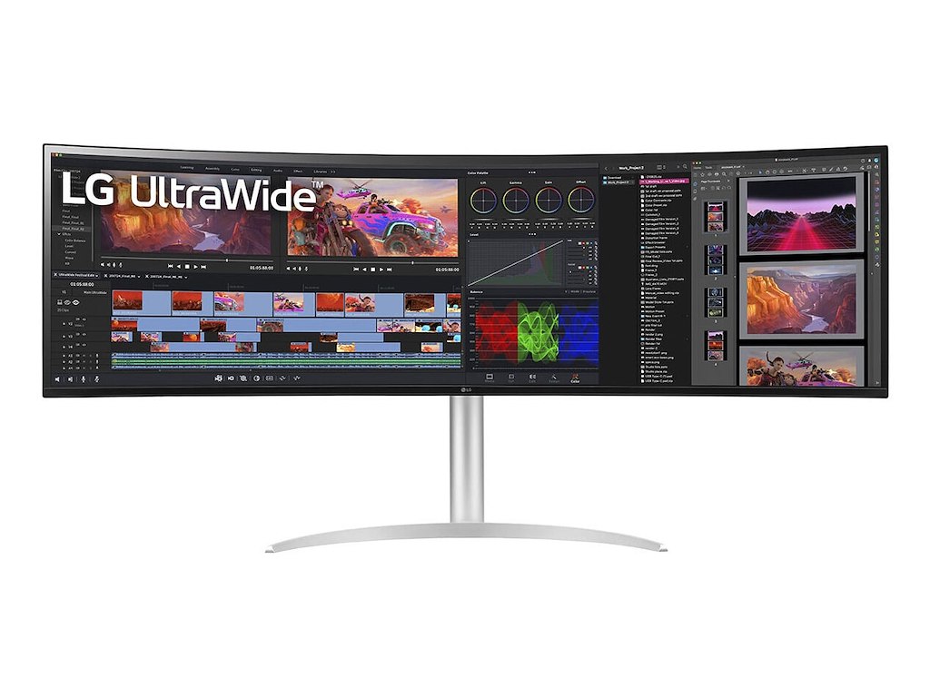 LG 49BQ95C-W computerskærm 124,5 cm (49") 5120 x 1440 pixel UltraWide Dual Quad HD Hvid