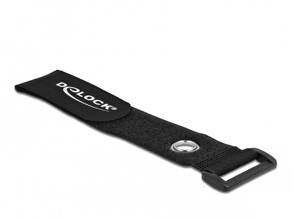 DeLOCK 19537 kabelsamler Krog og løkke kabelbinder Sort 5 stk