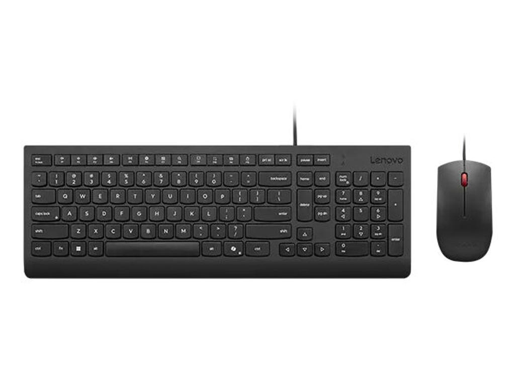 Lenovo 4X31R64409 tastatur Mus inkluderet Universel USB Dansk Sort