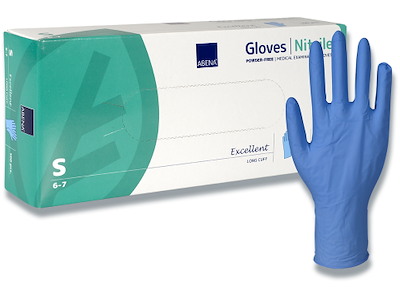 Engangshandsker, Nitril, Small, 100 handsker, Abena Excellent Lang