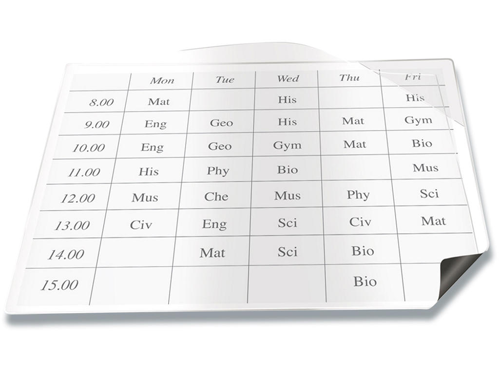 Magnetlomme, A4, Åben på kort og lang side, 1 stk, BNT 