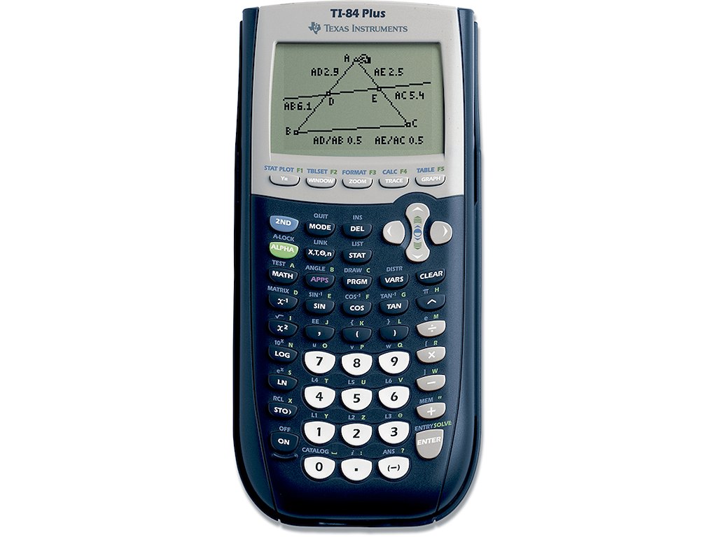 Regnemaskine, Matematik-graf, 16 cifre - 8 linjer, Texas Instruments TI-84 Plus