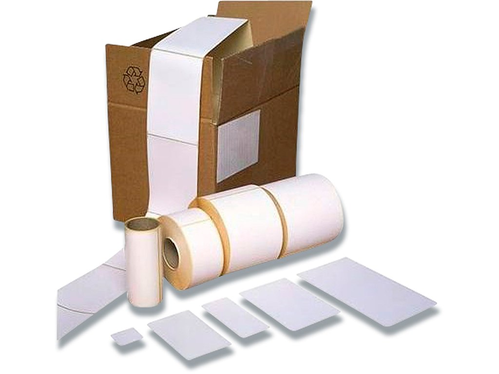 Etiketter, 103x103 mm, Hvid, 400 etiketter i alt, Thermo Hvid top