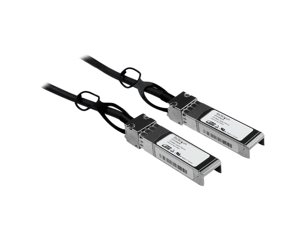 StarTech.com SFPCMM2M InfiniBand og fiberoptisk kabel 2 m SFP+ Sort