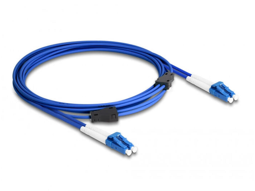 DeLOCK 87921 InfiniBand og fiberoptisk kabel 3 m LC Blå
