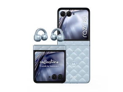 Motorola razr 60 + moto buds loop 17,5 cm (6.9") Dual SIM Android 15 5G USB Type-C 8 GB 256 GB 4500 mAh Blå