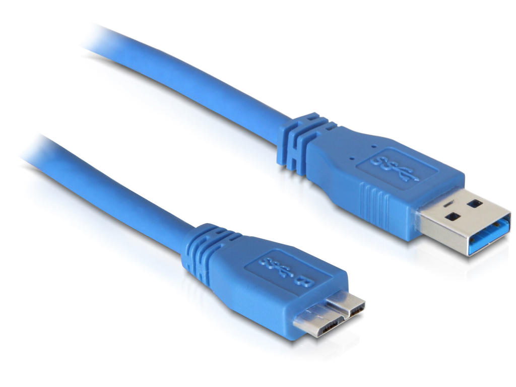 DeLOCK 83502 USB-kabel USB 3.2 Gen 1 (3.1 Gen 1) 5 m USB A Micro-USB B Blå