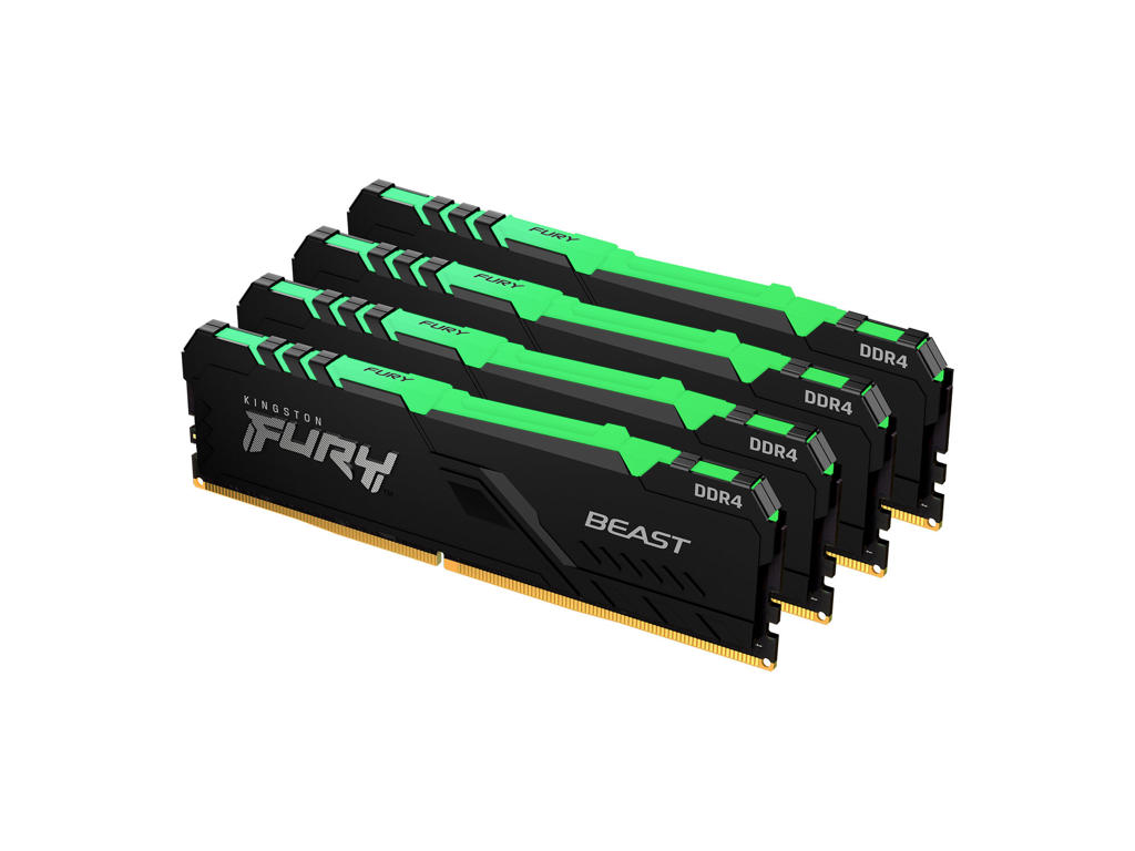 Kingston Technology FURY Beast RGB hukommelsesmodul 32 GB 4 x 8 GB DDR4 3200 MT/s