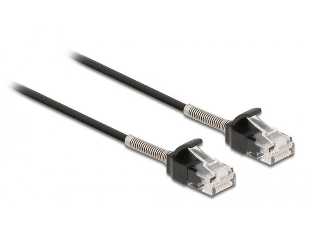 DeLOCK 87014 netværkskabel Sort 0,25 m Cat6a U/UTP (UTP)