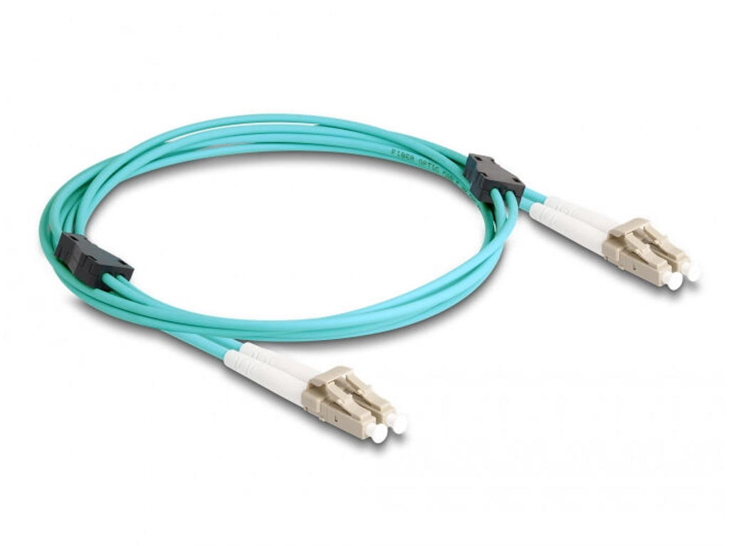 DeLOCK 87908 InfiniBand og fiberoptisk kabel 2 m LC Turkisfarve