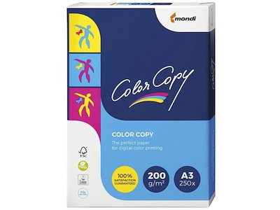 Kopipapir - hvidt, A3, 200 g/m², 250 ark/pakken, Color Copy