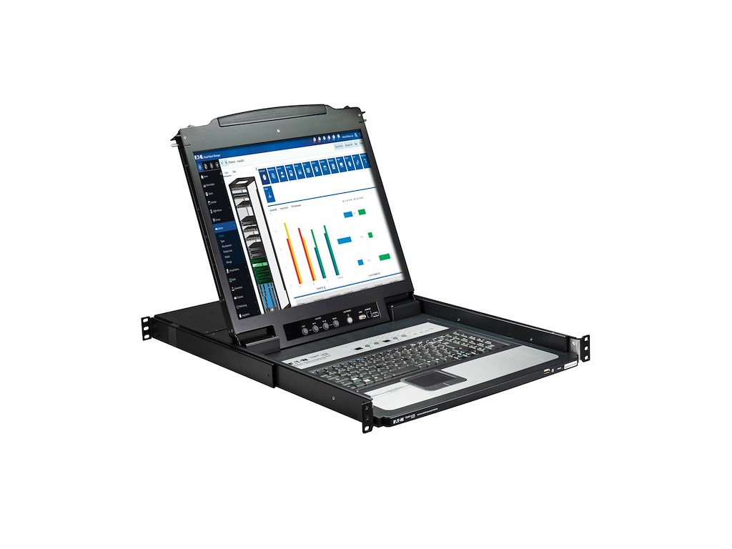 Eaton B020-U16-19-K KVM Switch Stativ-montering Sort