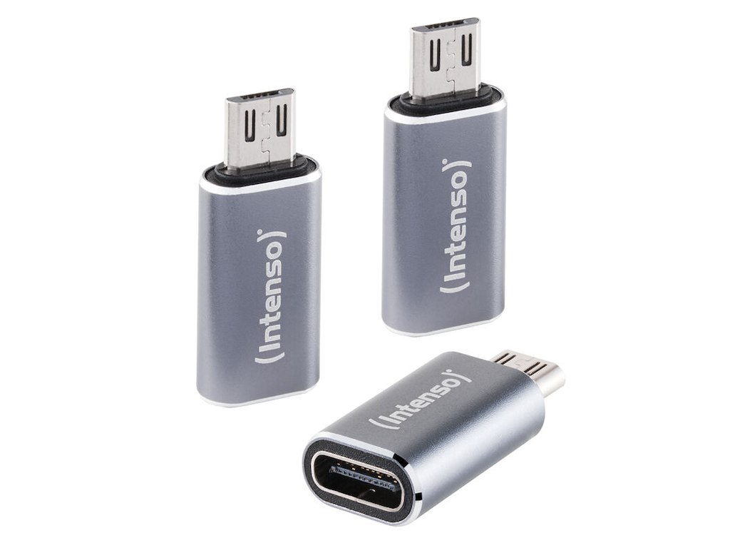 Intenso USB Adapter C480M - USB-C til microUSB (3-pak)