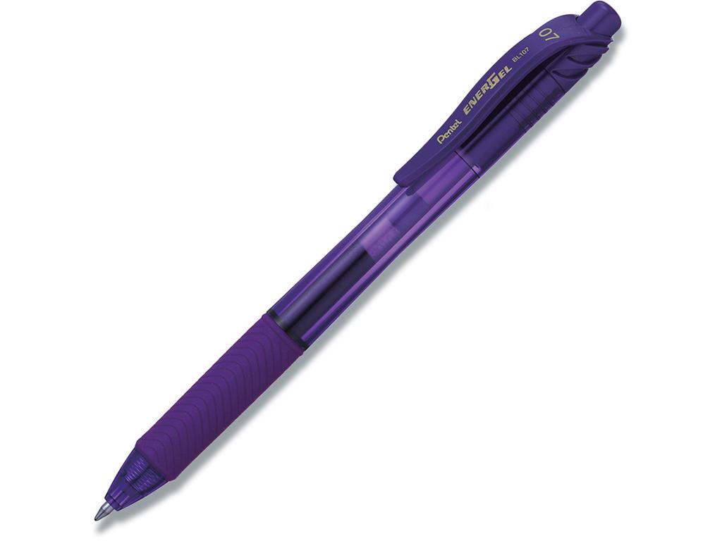 Rollerball gelpen, 0.7 mm, 0.35 mm, Violet, Pentel EnerGelX BL107-VX