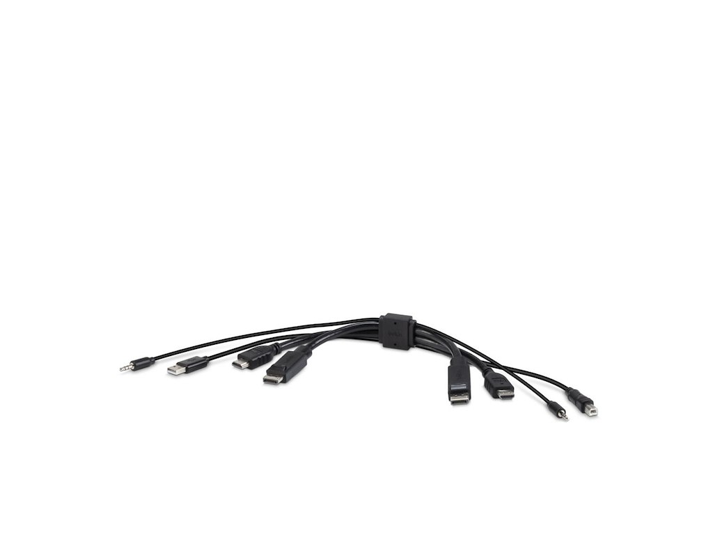 Belkin F1DN2CC-HHPP1t KVM-kabel Sort 0,3 m