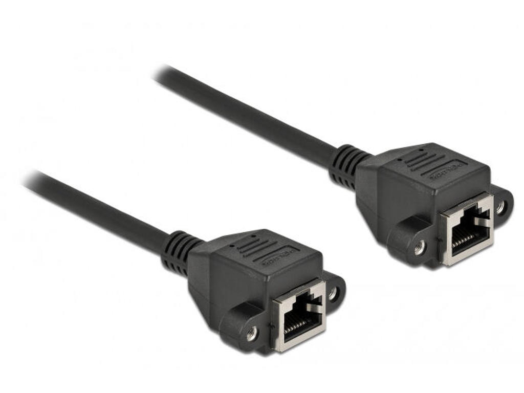 DeLOCK 87011 netværkskabel Sort 3 m Cat6a S/FTP (S-STP)