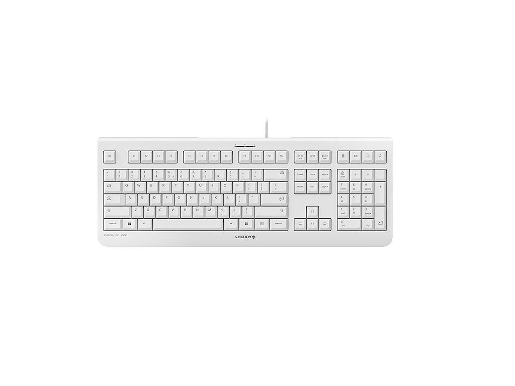 CHERRY KC 1000 tastatur Universel USB QWERTY US engelsk Grå