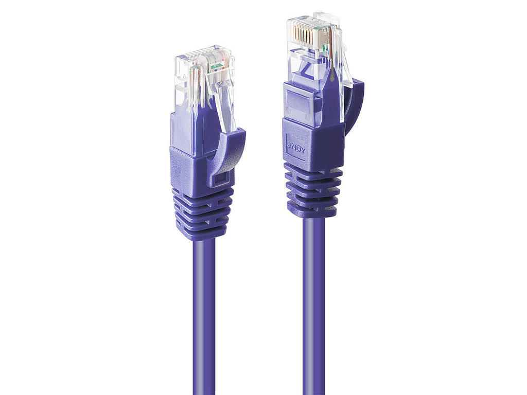 Lindy 48125 netværkskabel Violet 5 m Cat6 U/UTP (UTP)
