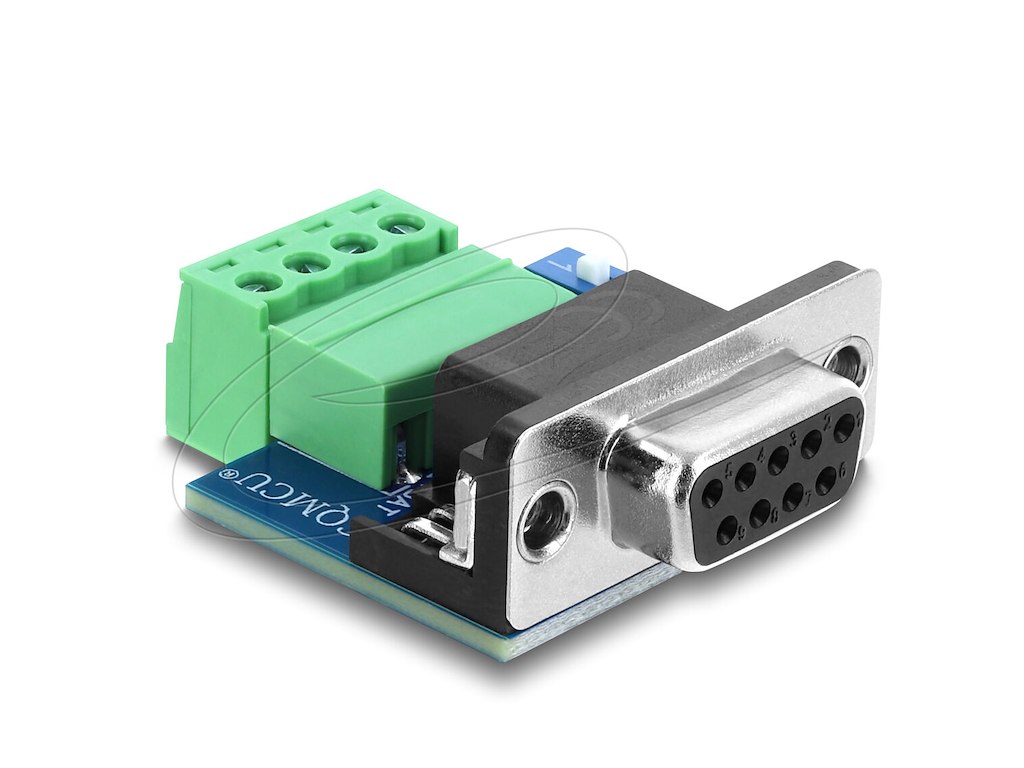 DeLOCK 91294 kabel kønsskifter D-Sub 9 4 pin terminal block Sort
