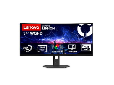Lenovo Legion 34W-2c computerskærm 86,4 cm (34") 3440 x 1440 pixel Wide Quad HD LED Sort