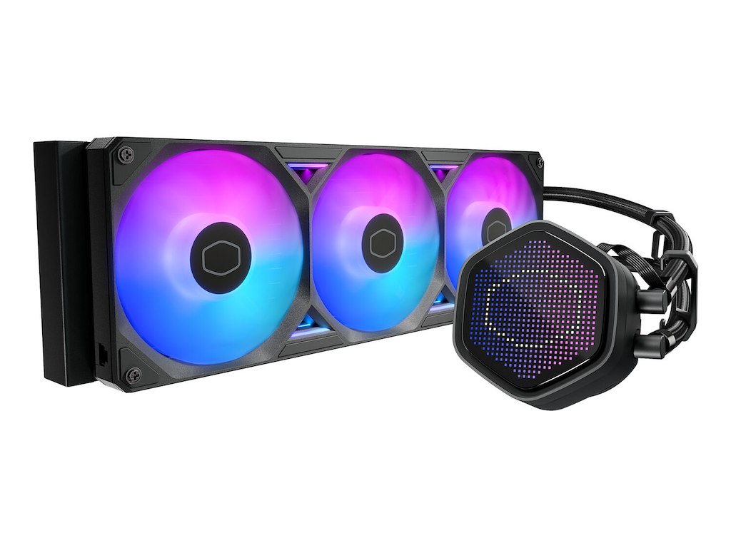 Cooler Master MasterLiquid Atmos II 360 Pixel LED Black Processor Væskekølingssæt 12 cm Sort 1 stk