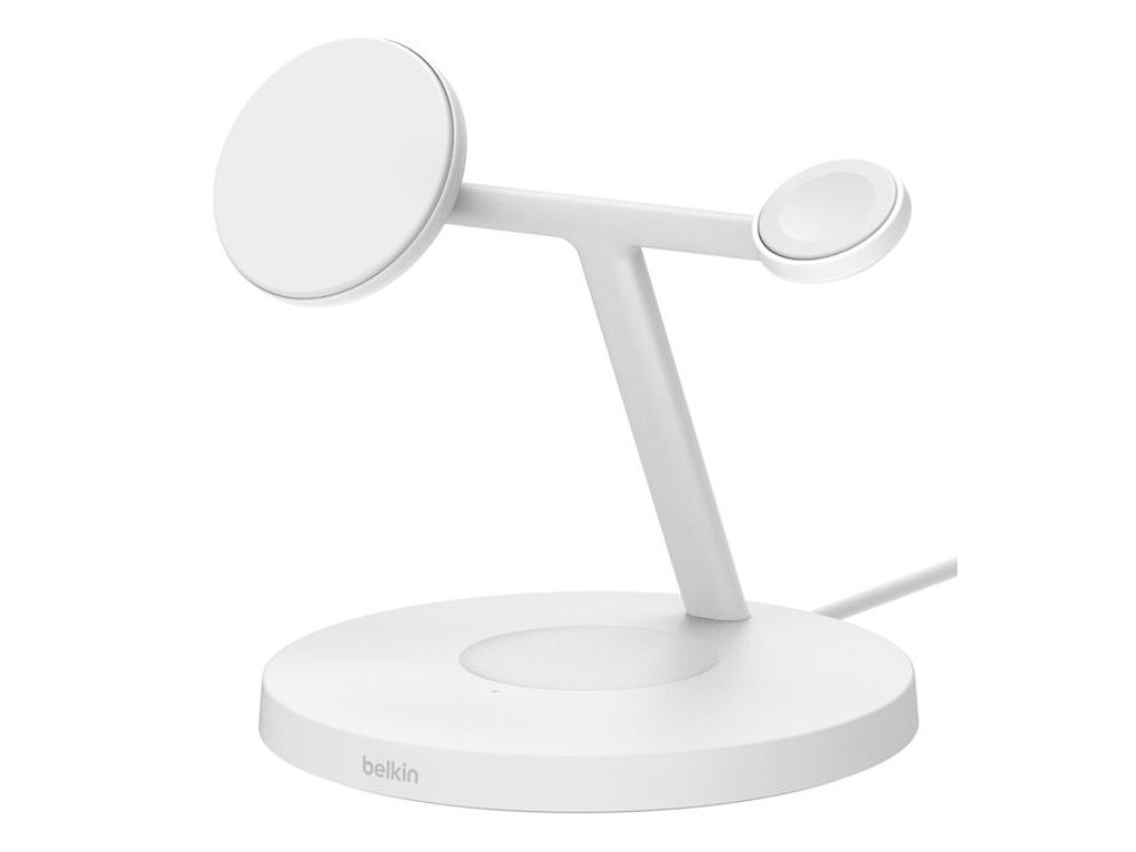 Belkin BoostCharge Pro Hovedtelefoner, Smartphone, SmartWatch Hvid USB Trådløs opladning Hurtig opladning Indendørs