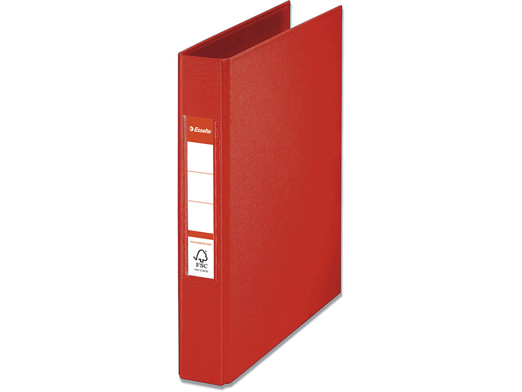 Ringbind, A5, 2 O-ringe, Ø25 mm, 4.2 cm, Rød, Esselte VIVIDA
