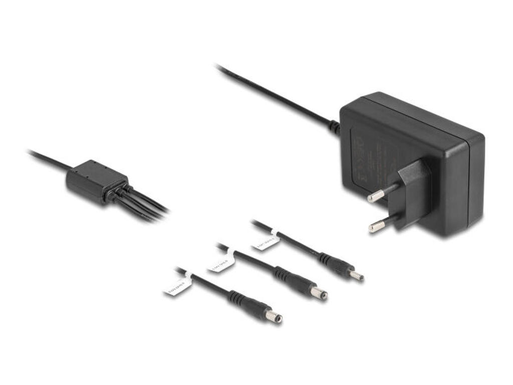 DeLOCK 41467 strømadapter og vekselret Indendørs 36 W Sort