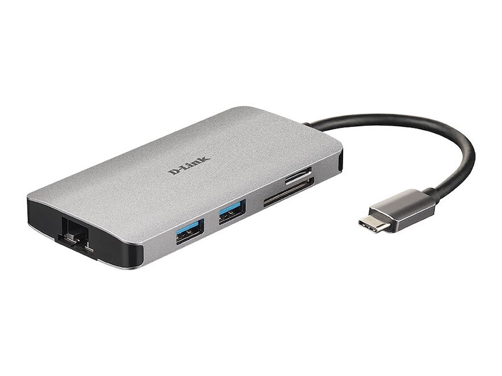 D-Link DUB-M810 dockingstation Ledningsført USB 3.2 Gen 1 (3.1 Gen 1) Type-C Aluminium