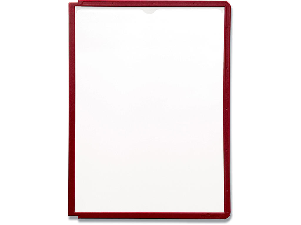 Registerlomme, A4, Rød, 1 stk, Durable SHERPA PANEL