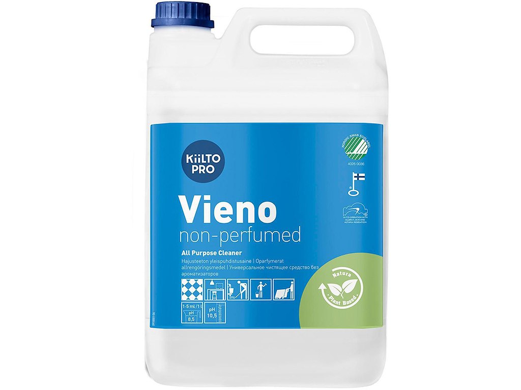 Universalrengøring, Uden parfume, Uden farve, 5 liter, Kiilto Pro Vieno
