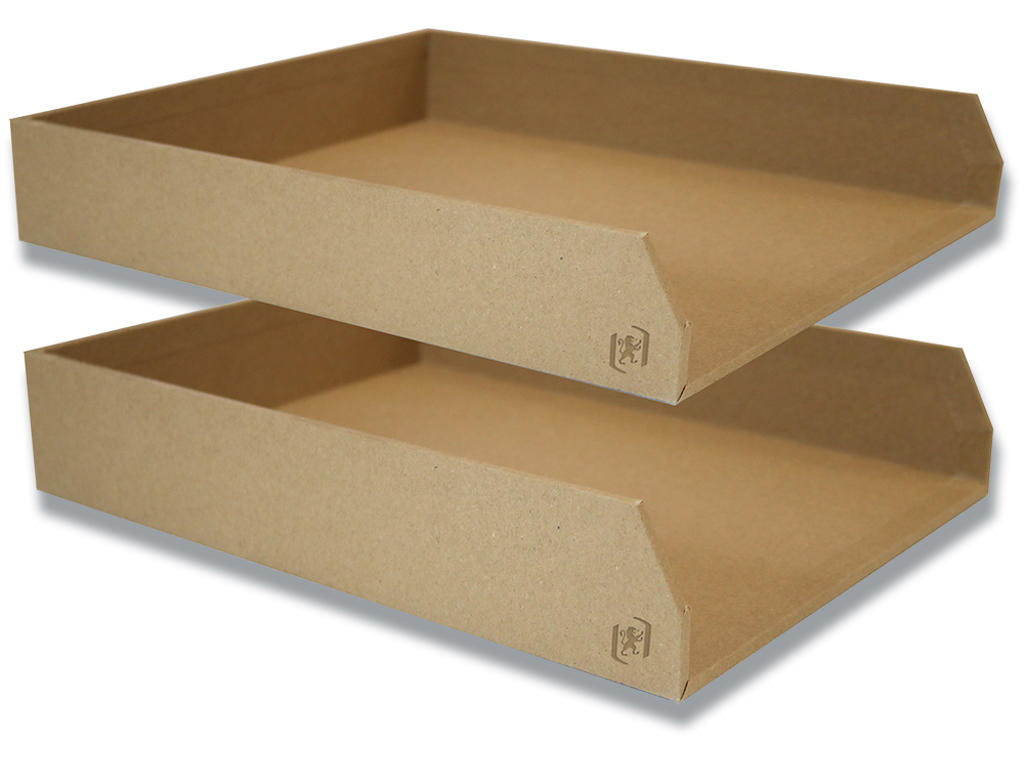 Brevbakke, Brun, A4+, 2 stk, Oxford Savana