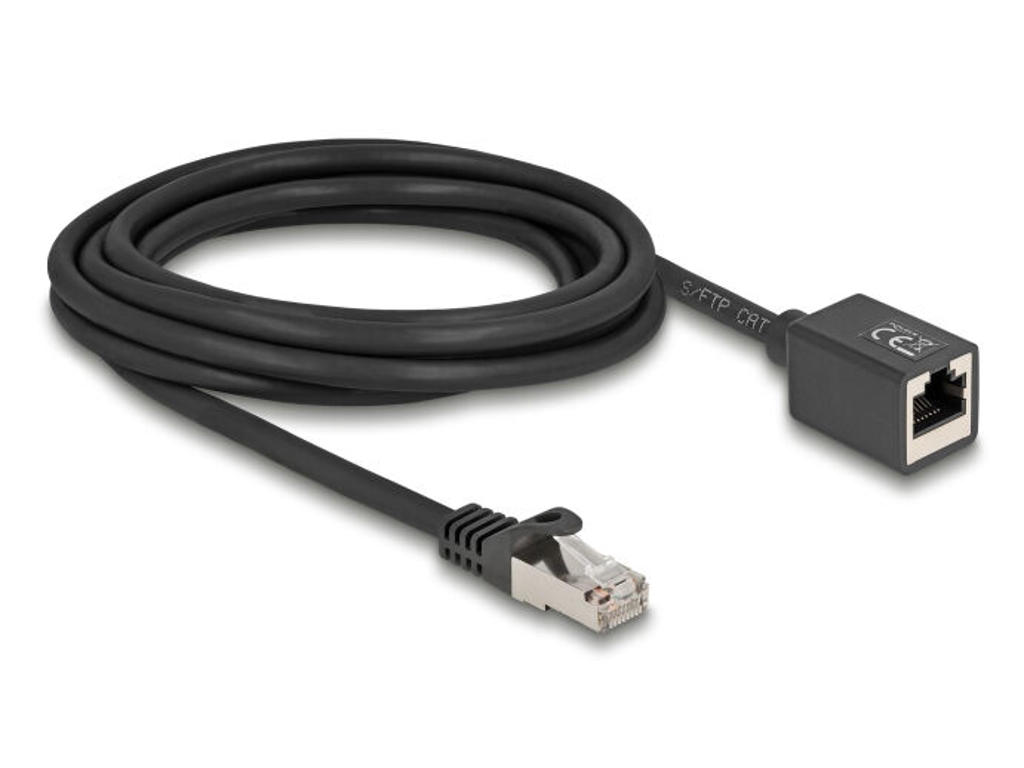 DeLOCK 90317 netværkskabel Sort 3 m Cat6a S/FTP (S-STP)