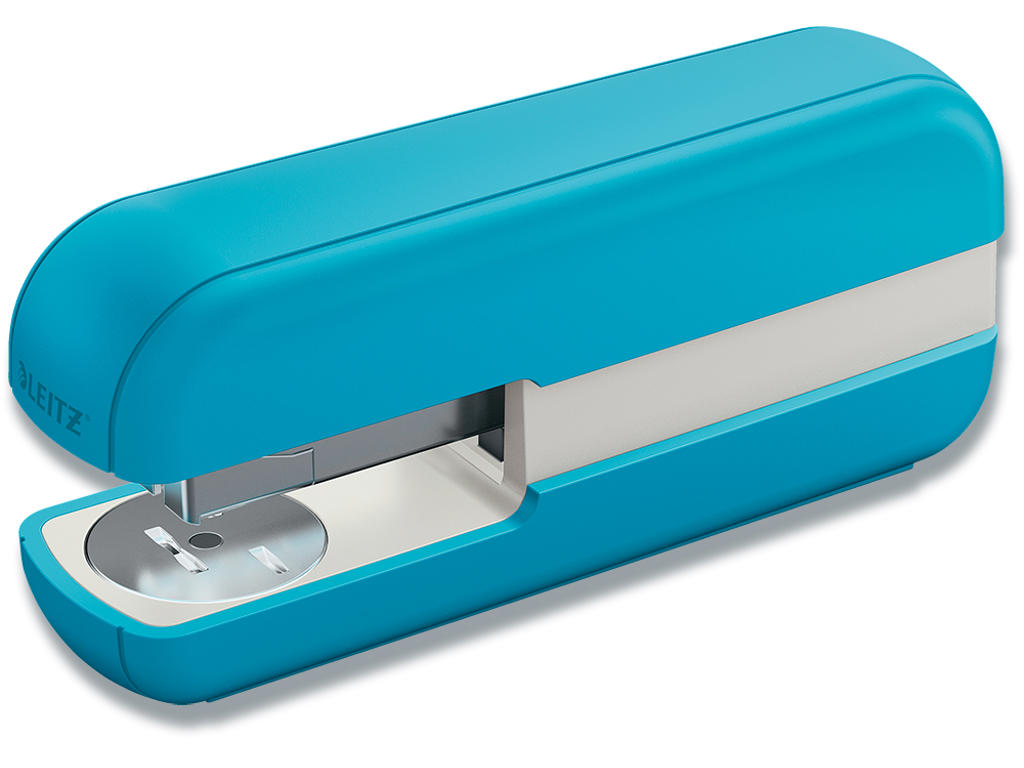 Hæftemaskine, 30 ark, Rolig blå, Klamme P3 og 24/6 og 26/6, Leitz Cosy 5004