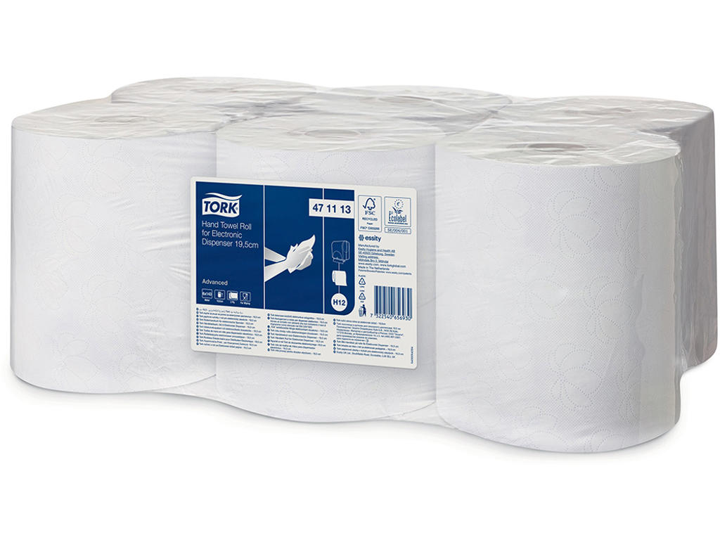 Håndklæderulle, Udvendig oprulning, 2 lag, 6 ruller, Tork Advanced H12
