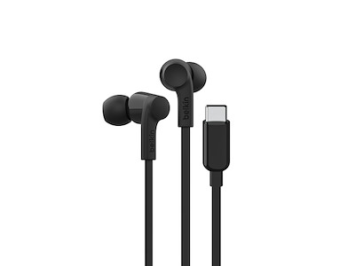Belkin SoundForm Headset Ledningsført I ørerne Musik/hverdag USB Type-C Sort