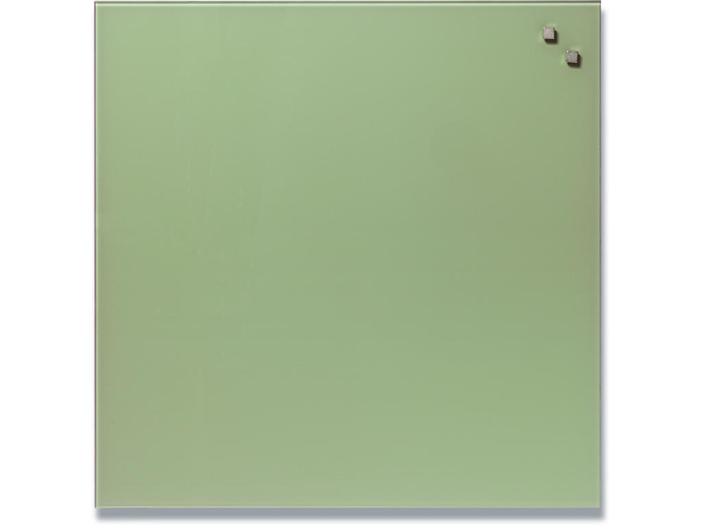Glastavle, Magnetisk, 45x45 cm, Retro grøn, Naga 
