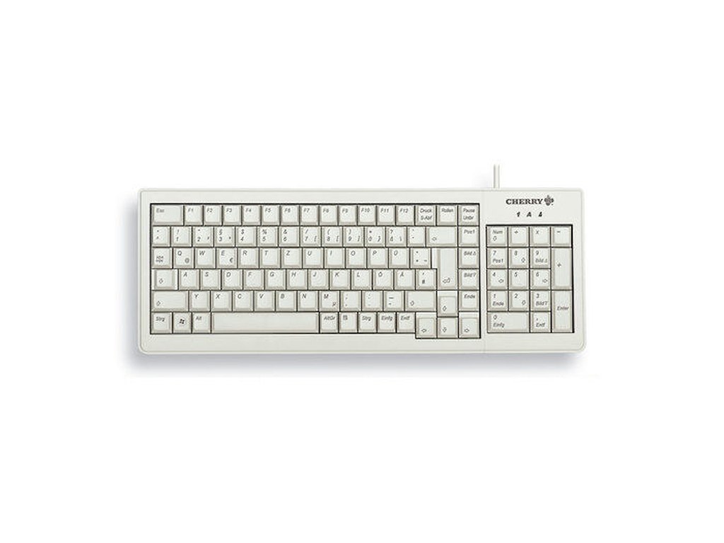 CHERRY XS G84-5200LCMCH-0 tastatur Hjem USB Schweizisk Grå