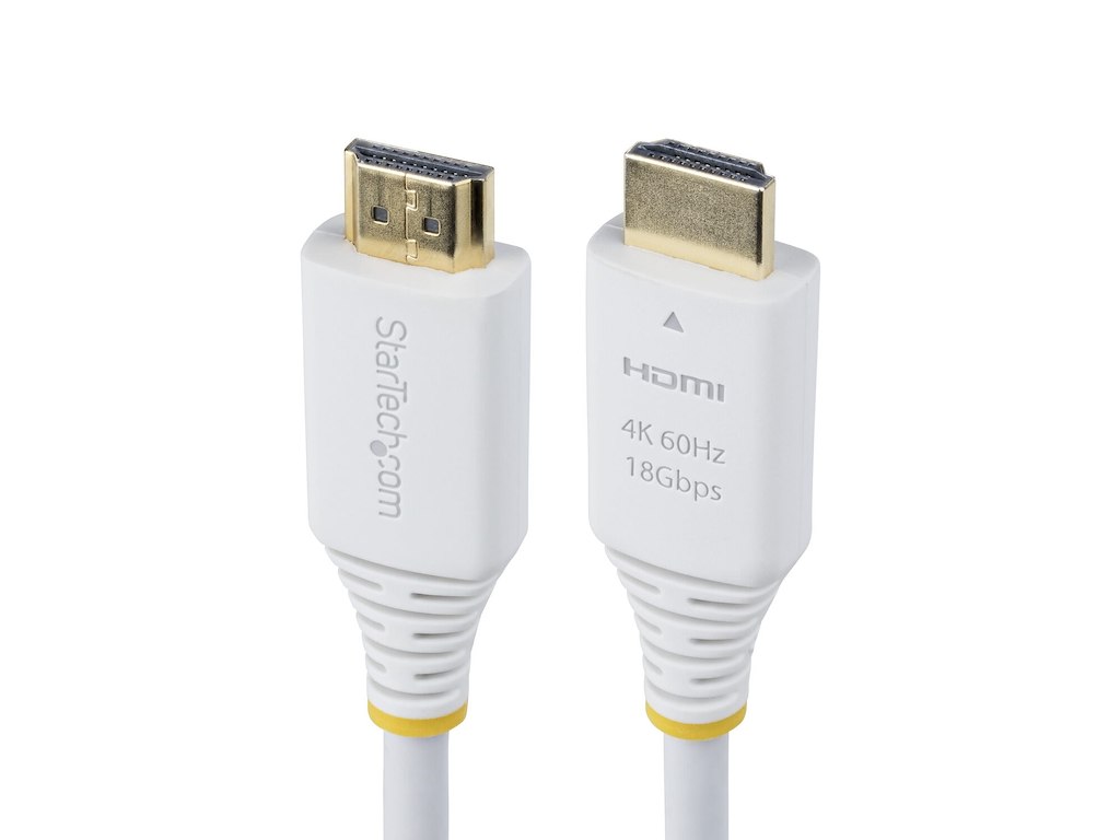 StarTech.com HDMI2-CABLE-4K60-6FW HDMI-kabel 1,8 m HDMI Type A (Standard) Hvid