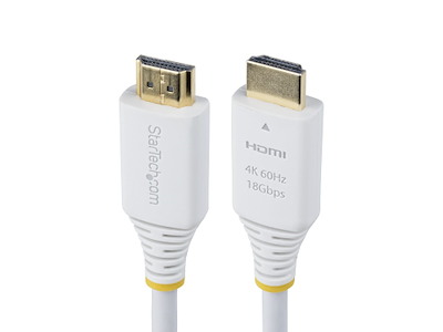 StarTech.com HDMI2-CABLE-4K60-6FW HDMI-kabel 1,8 m HDMI Type A (Standard) Hvid