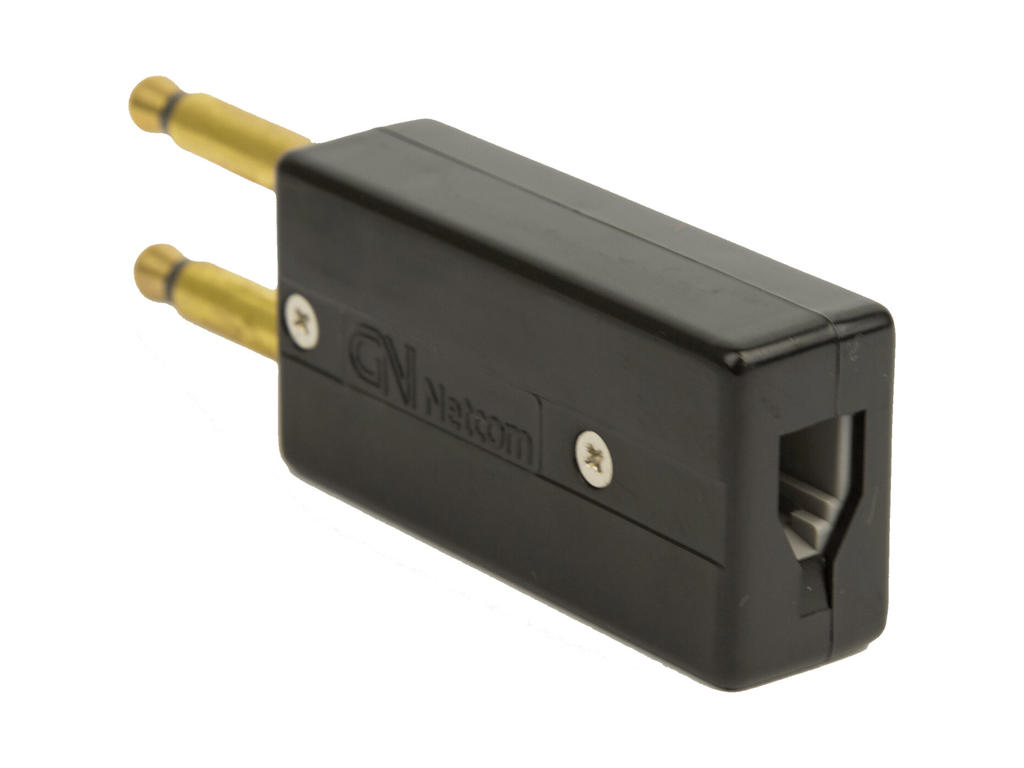 Jabra 0220-649 kabel kønsskifter RJ9 PJ327 Sort