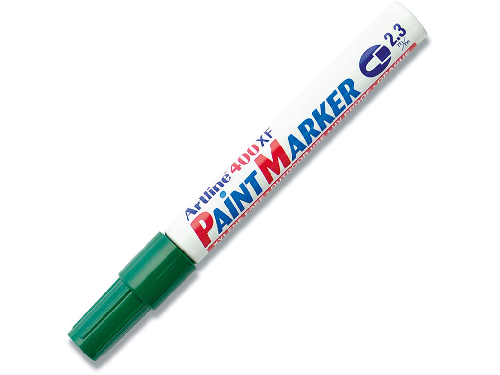 Paint marker, 2.3 mm, Grøn, Rund spids, Artline Paint EK-400