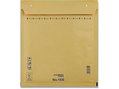 Boblekuvert, Indvendig: 265x220 mm, Brun, 1 stk, Airmax No. 15/E W5