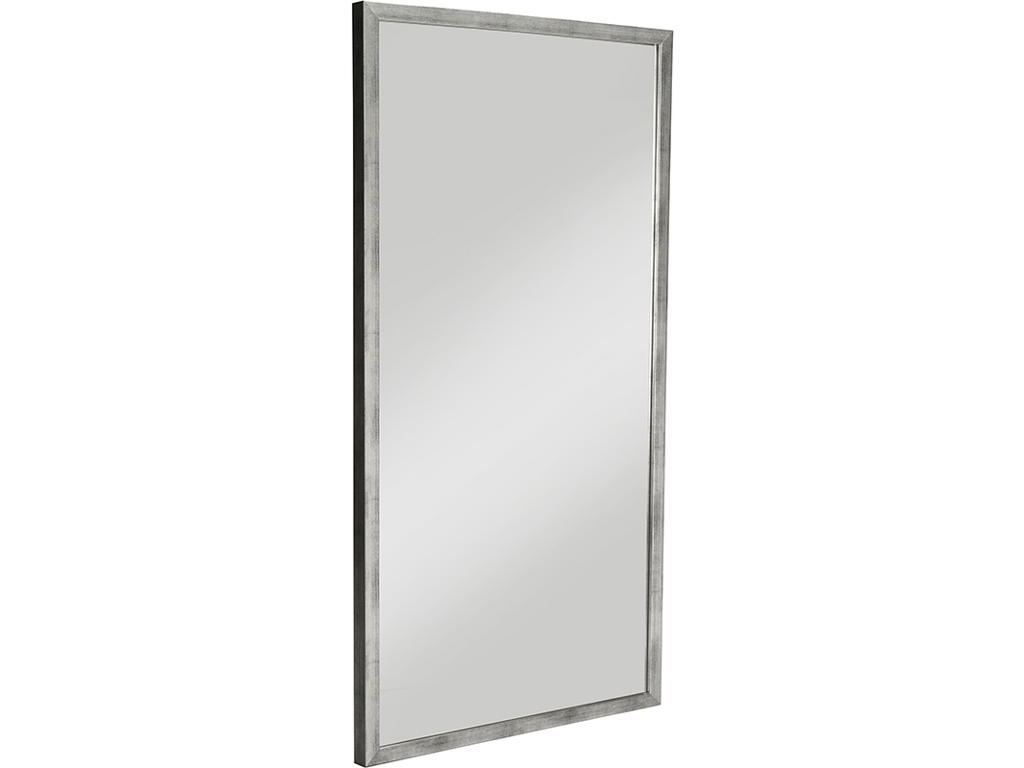 Spejl, Klara, L*H= 600*1200 mm med mat sølv ramme, Essem Design DK