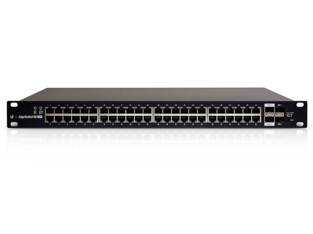 Ubiquiti ES-48-500W netværksswitch Administreret L2/L3 Gigabit Ethernet (10/100/1000) Strøm over Ethernet (PoE) 1U Sort